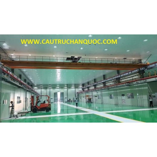 Cầu trục 7.5 tấn hàn quốc 2 dầm đôi khẩu độ nhà xưởng 25m 