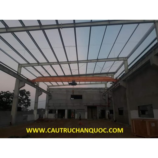 Cầu trục 3 tấn hàn quốc 1 dầm đơn khẩu độ nhà xưởng 10m