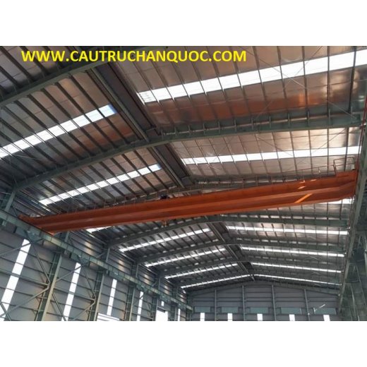Cầu trục 3 tấn hàn quốc 2 dầm đôi khẩu độ nhà xưởng 25m 