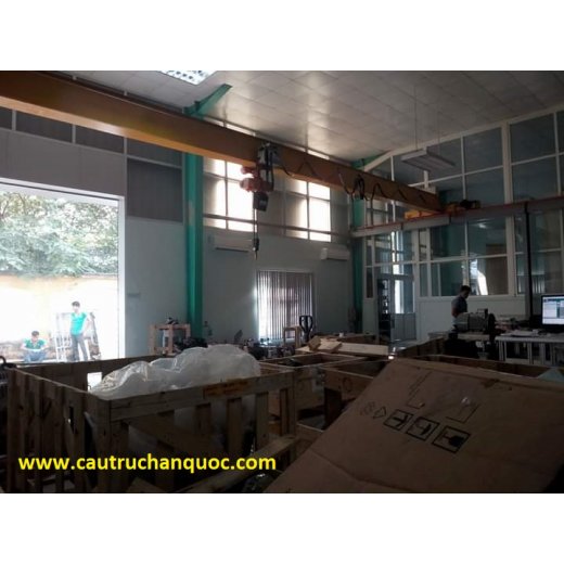 Cầu trục 1 tấn hàn quốc 1 dầm đơn khẩu độ nhà xưởng 10m Cầu trục 1 tấn hàn quốc 1 dầm đơn khẩu độ nhà xưởng 10m