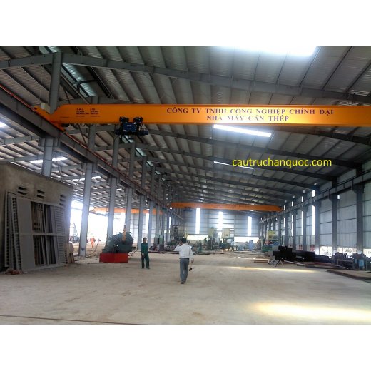 Cầu trục 5 tấn hàn quốc 1 dầm đơn khẩu độ nhà xưởng 10m Cầu trục 5 tấn hàn quốc 1 dầm đơn khẩu độ nhà xưởng 10m